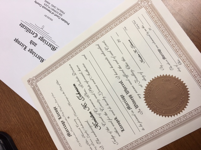 Marriage License
