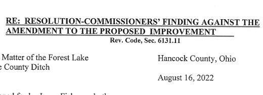 523-22 Finding Against Amendment